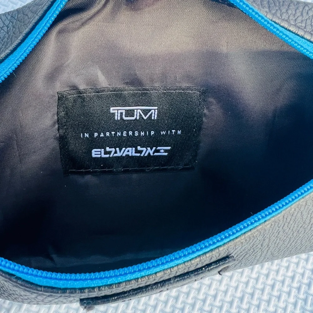 Tumi Black and Blue Toiletry Bag